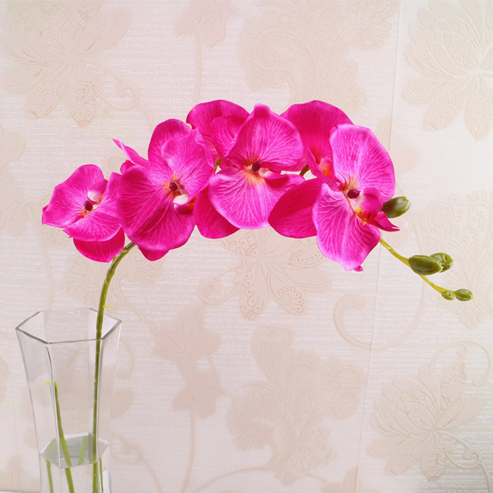 

Artificial Orchids Decorative Wedding Home Party Decoration Decorative Flowers White Realistic Elegant Office Shop