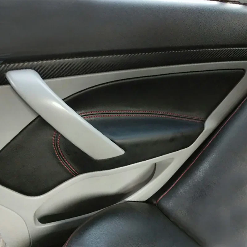 

4pcs For Skoda Octavia 2007-2014 Door Panel Foreskin Armrest Leather Cover Interior Renovation Decorate