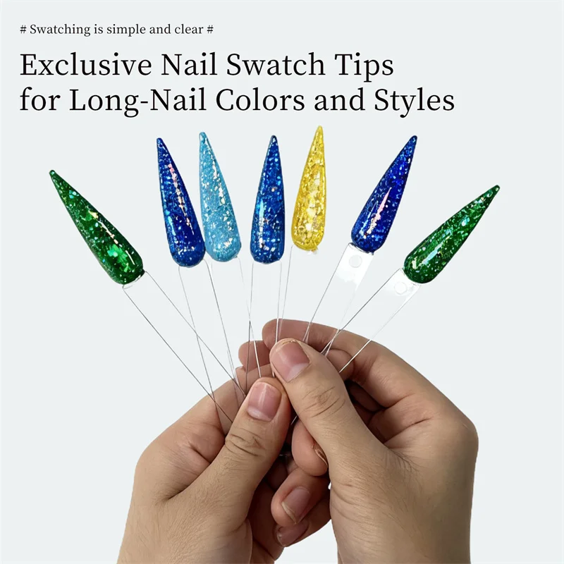 332 Tips Color Nail Art Display Stands Removable Board Nail Gel Polish Sample Quick color test Swatches Card Salon Manicure