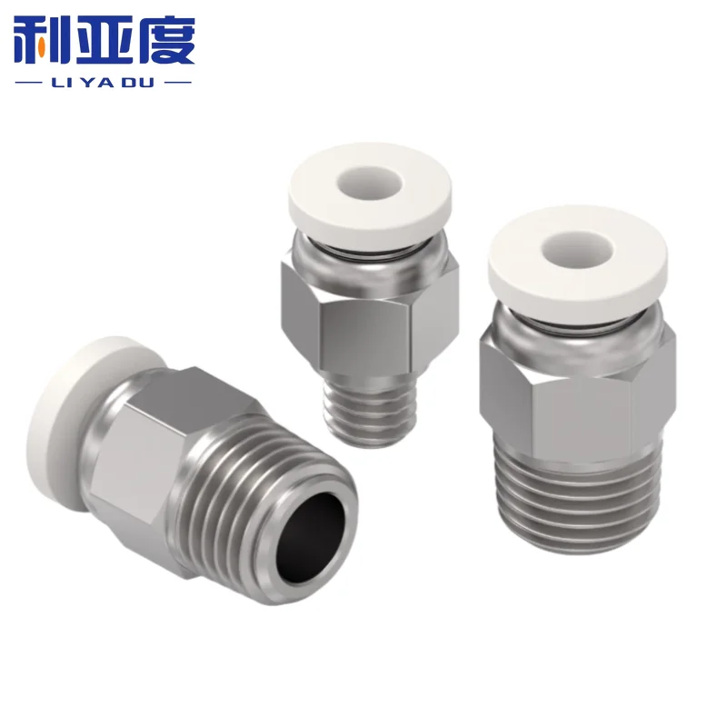 PC6-01 PC4-01 PC4-M6 Encaixe pneumático para impressora 3D Push to Connect Acoplador para tubo Bowden de 1,75 mm |   Hotend E3D V6 e rosca M4