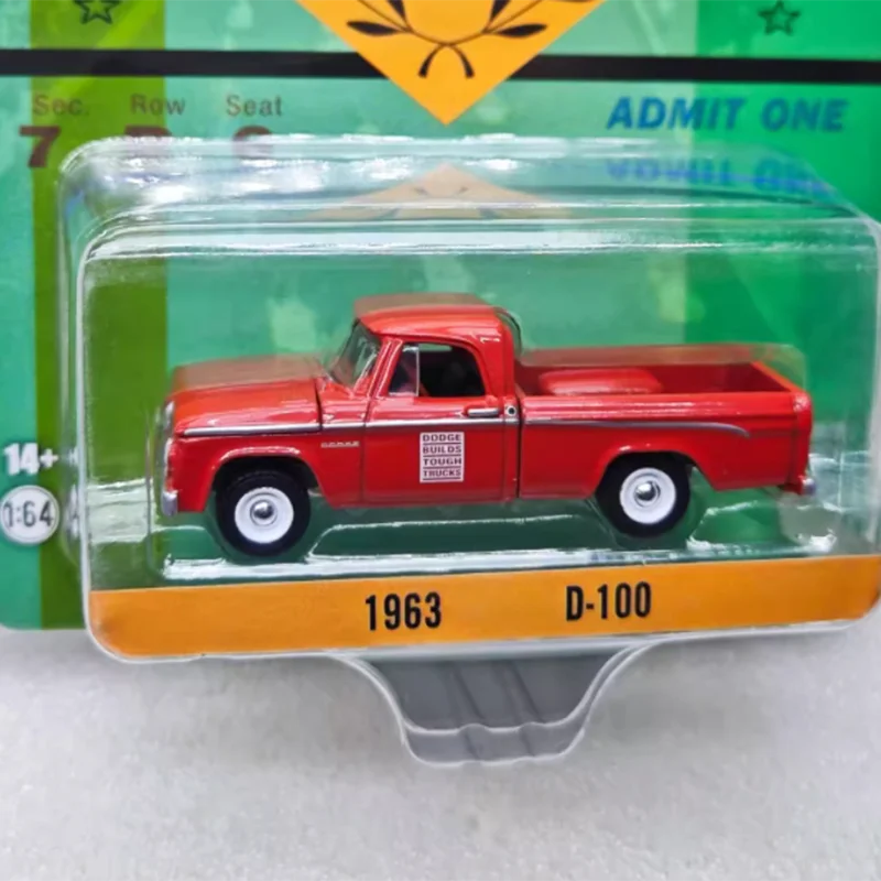 

Greenlight 1:64 Scale 1963 D-100 Alloy Simulation Car Model Static Collection Decorated Holiday Gifts Toys