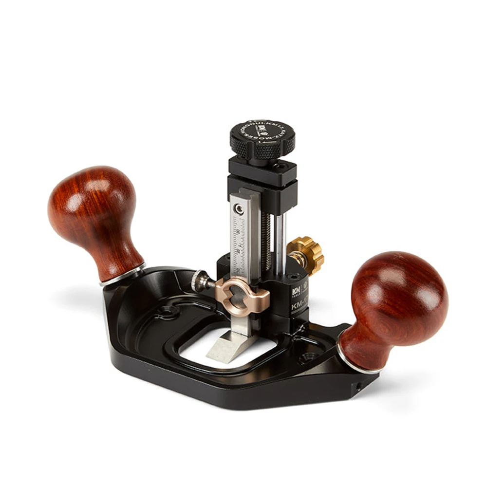 Imagem -03 - Hand Push Planer para Carpintaria Premium Router Plane Handheld Trimming Tool Botão de Ajuste Fino