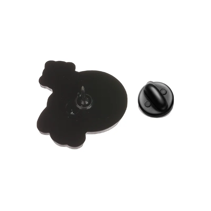 2-7 STÜCK/SET Cartoon-Tier-Kollektion Brosche Emaille-Pin Cosplay Spiel Hexe Ritter Schwarze Katze UFO-Katze Alien Frosch Ente Abzeichen Schmuck – Detail 17