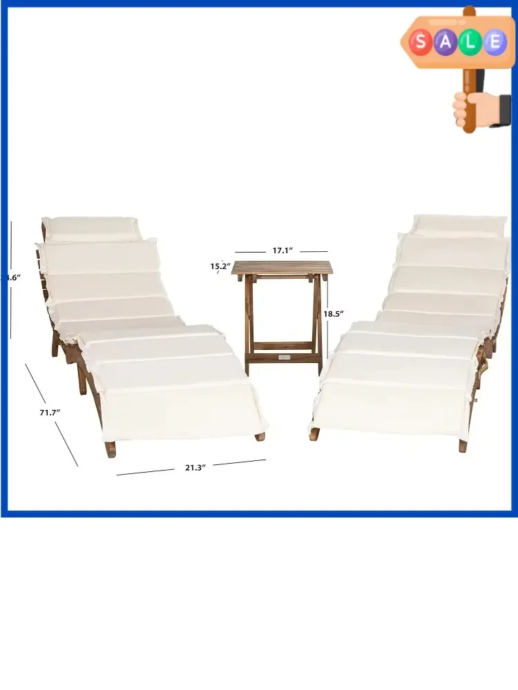 

Флеш-распродажа! Горячие предложения! Коллекция Outdoor Pacifica: комплект из 3 предметов для отдыха на открытом воздухе из натурального коричневого дерева с бежевыми подушками и столиком (PAT)