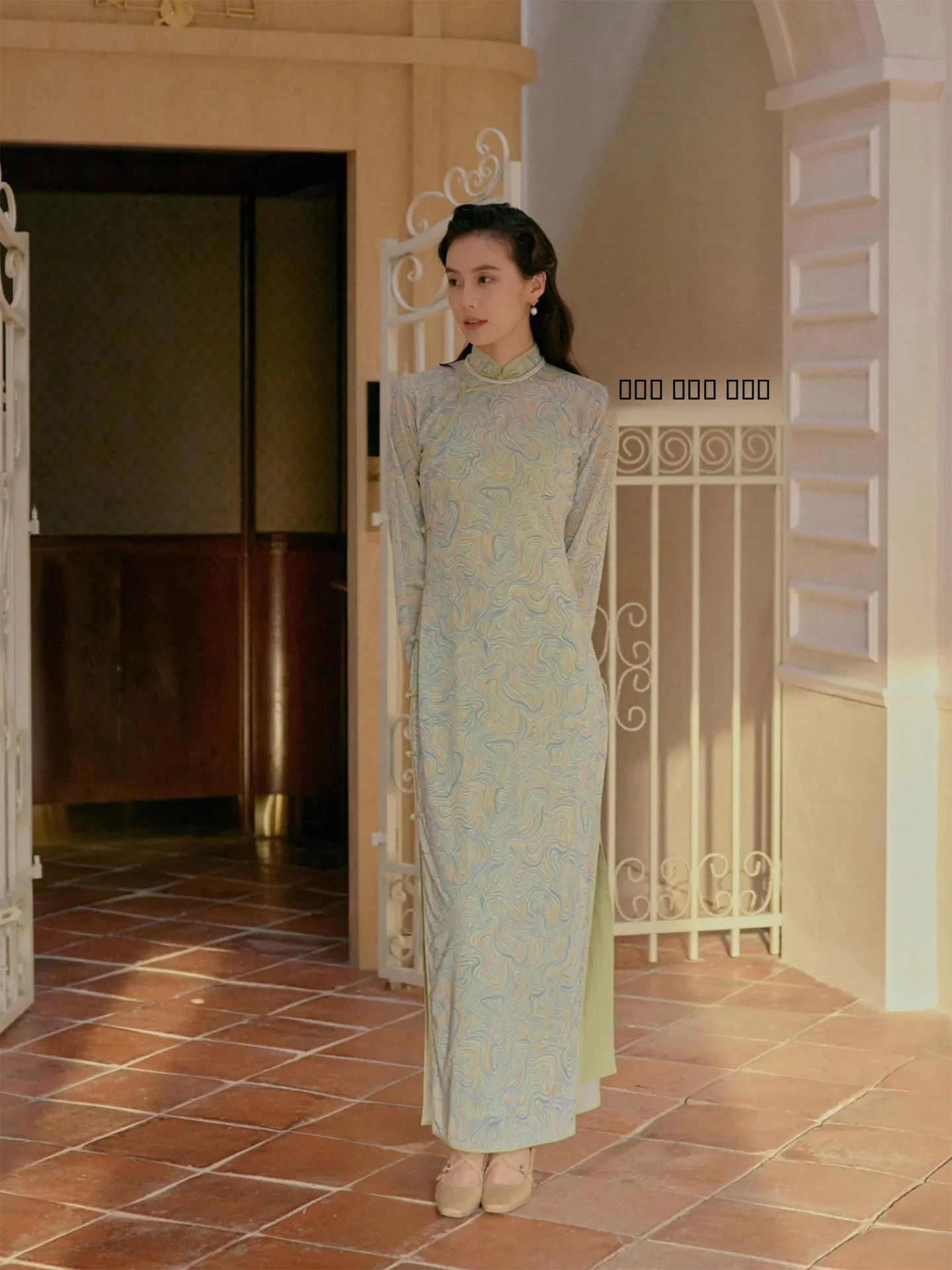 

M Осенний новый комплект из двух предметов Svel с девятью точками, винтажное длинное платье Daily Me с пуговицами