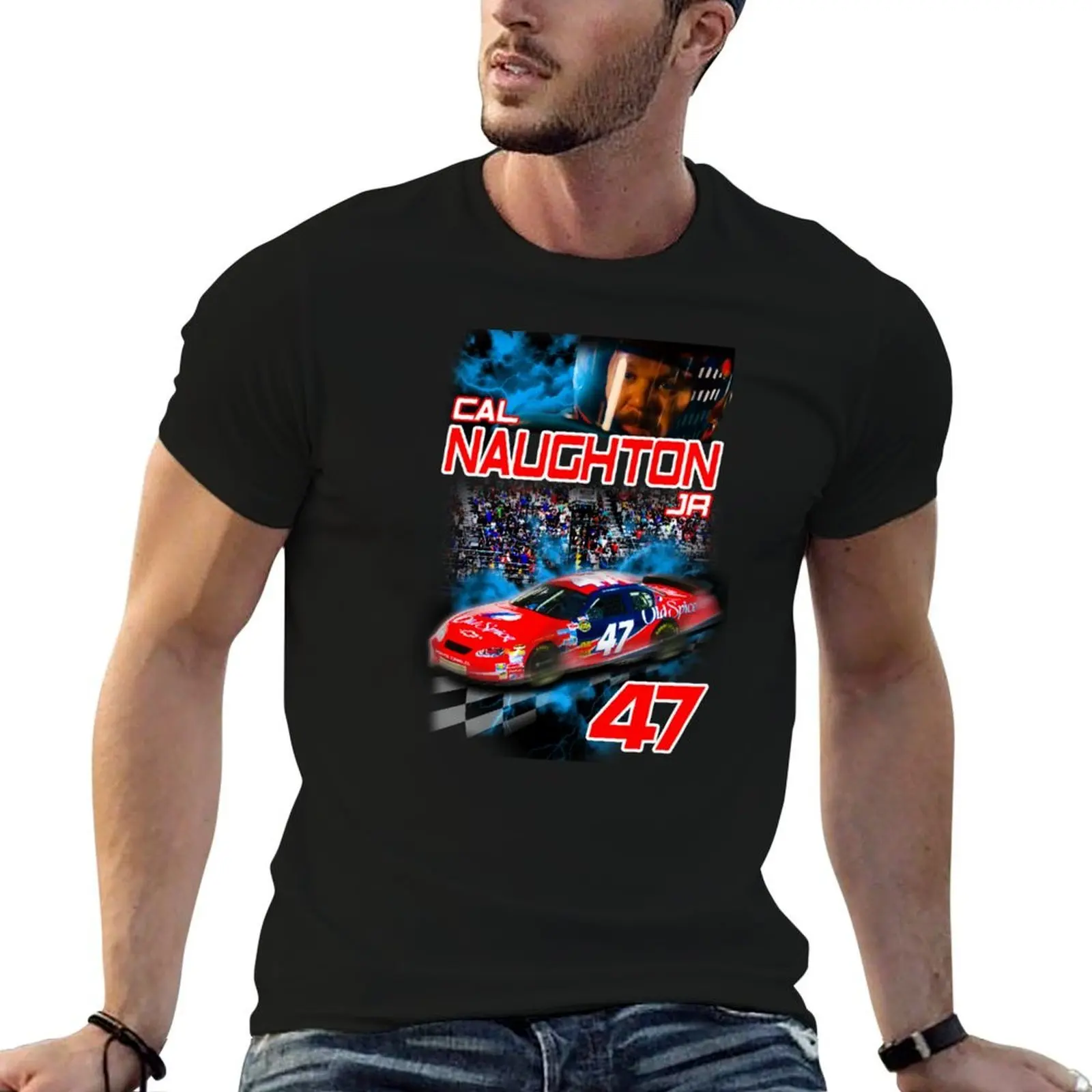 

Cal Naughton Jr Racing T-Shirt cotton t shirt pack t shirt personalised T-Shirt