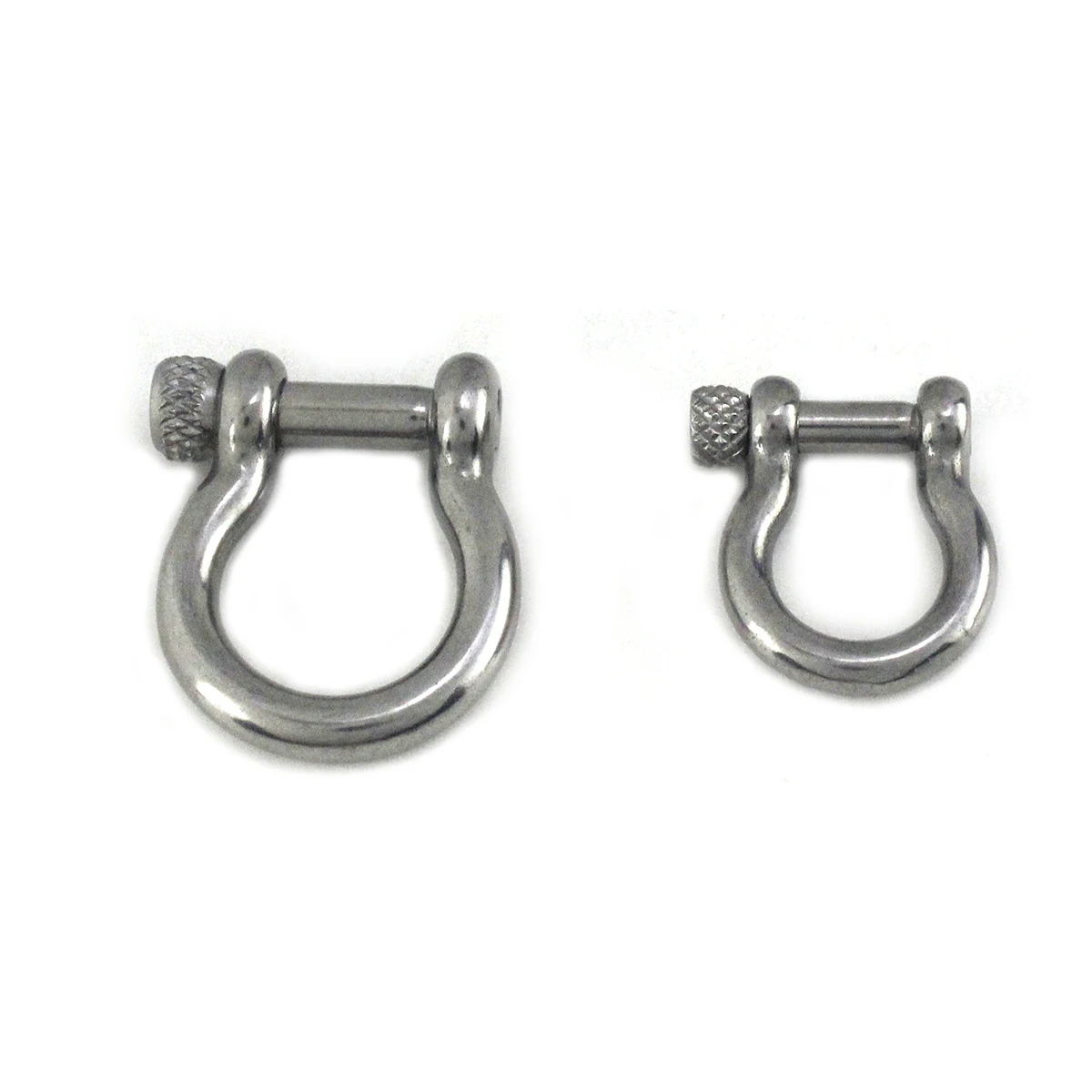 1pcs Stainless Steel D-ring Shackle Buckle Keychain Ring Hook Screw Pin Joint Connecter Bag Strap Clasp Leathercraft Parts