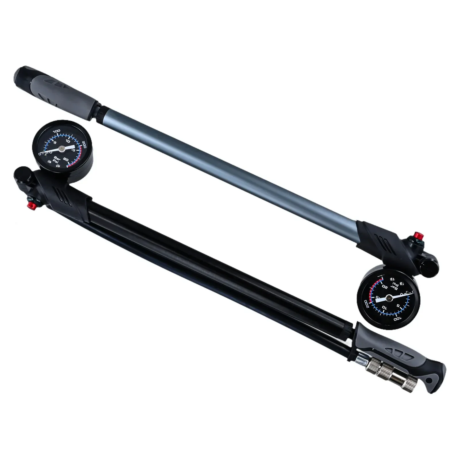 

Bicycle Front Fork Pump Aluminum Alloy High Pressure Pump With Meter Anti-rust Bicycle Accessories For Front Fork/rear Shock