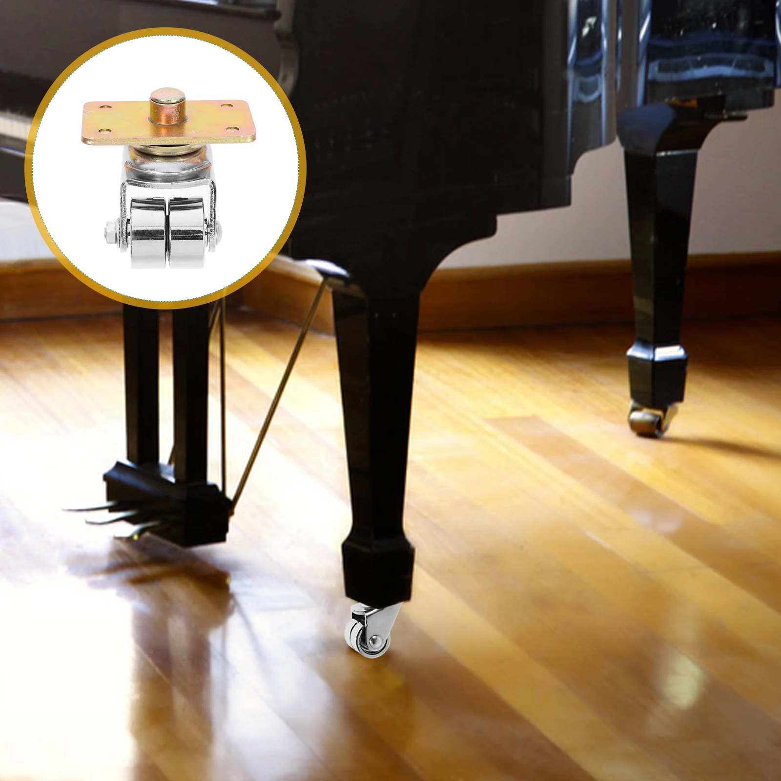 

Piano Metal Casters Upright Mobile Accessory Single Movable for Replacement Small Wheel High Hardness