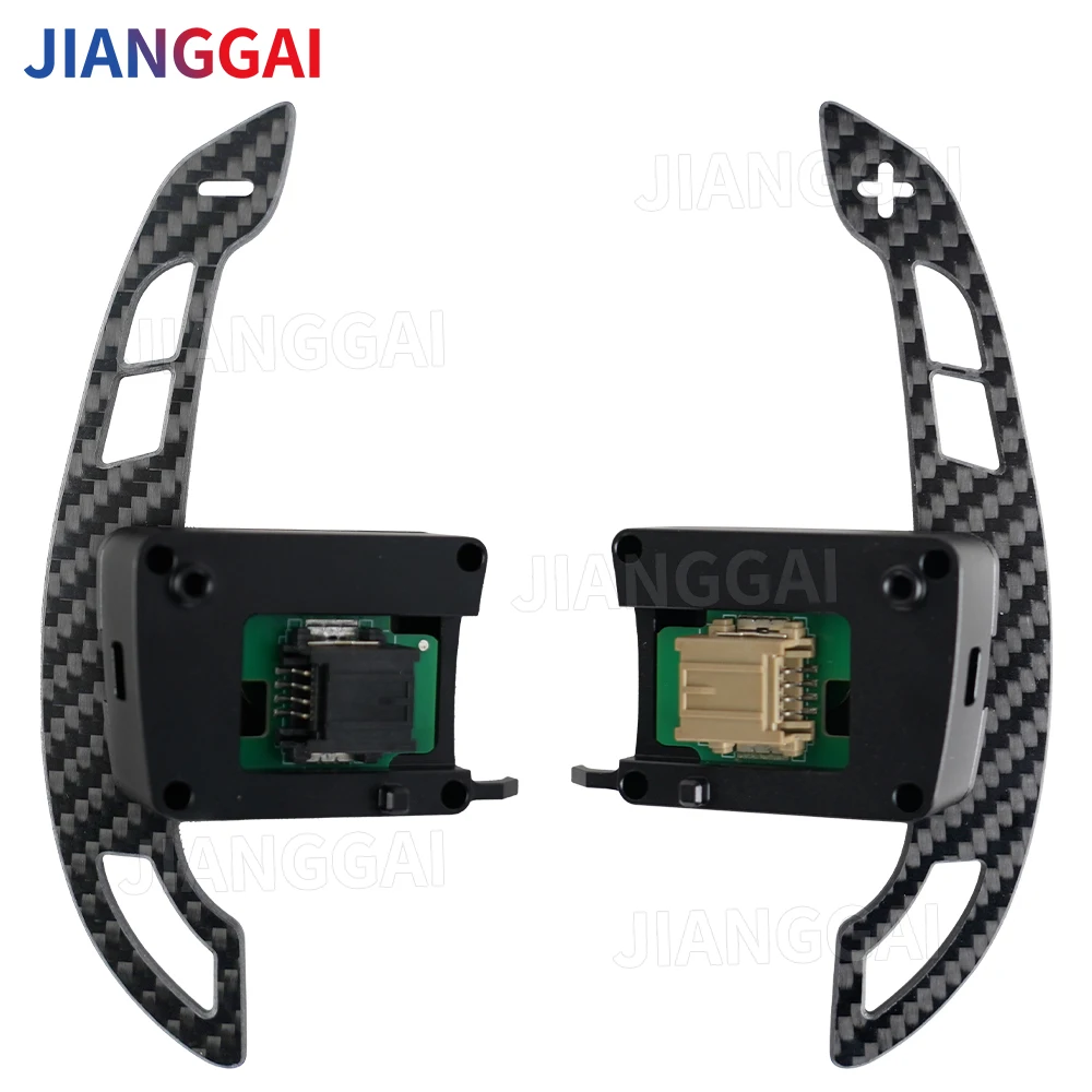 

Магнитная лопатка переключения передач из углеродного волокна, лопатка переключения передач рулевого колеса для Ford Mustang 2015-2023, удлинение лопасти рулевого колеса автомобиля