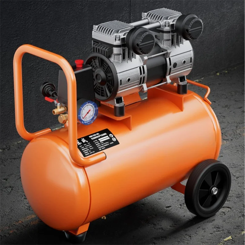 Compresseur d'air de qualité industrielle, grande pompe à air sans huile, peinture par pulvérisation haute pression, 220V