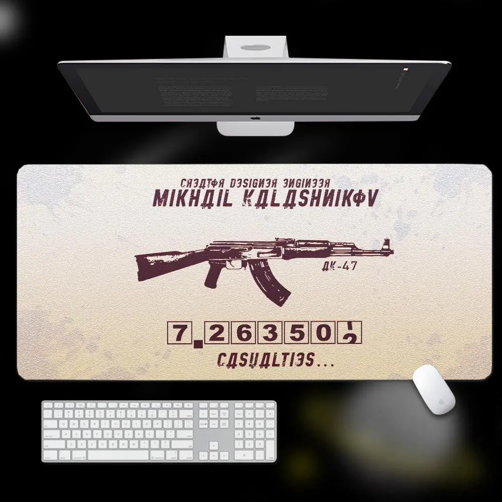 

Keyboard Mat Desk Pad Mouse AK 47 Pad XXL Play mat Made XL Computer Custom Mouse pad Man PC Game Mouse mat Notbook Computer