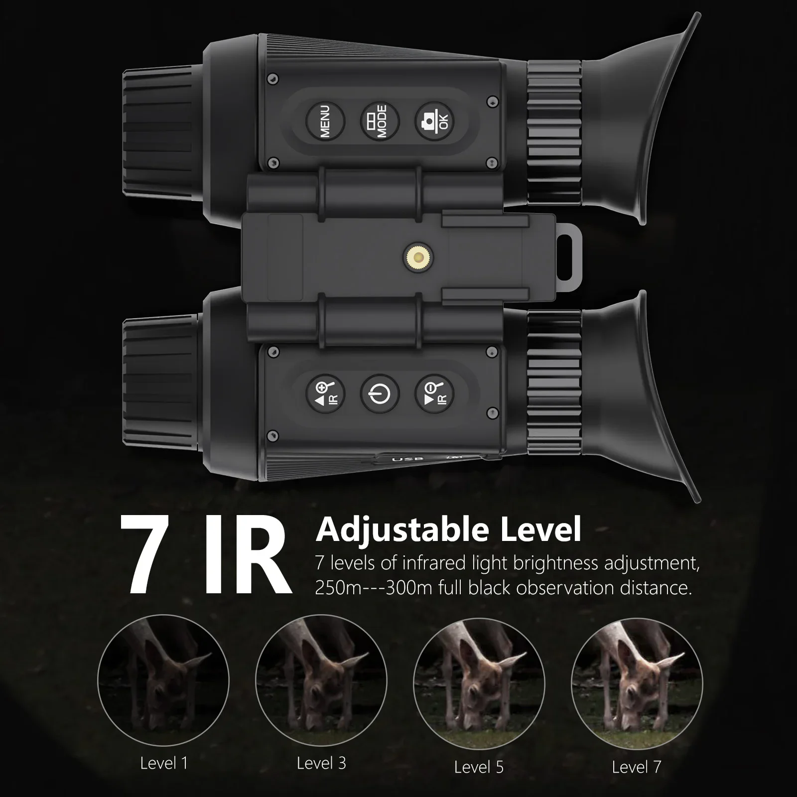 Original brand new！KAI·SHI Newest NV8·310 4·k Total Darkness Digital Infrared Hd Head Mounted Night Vision Binoculars