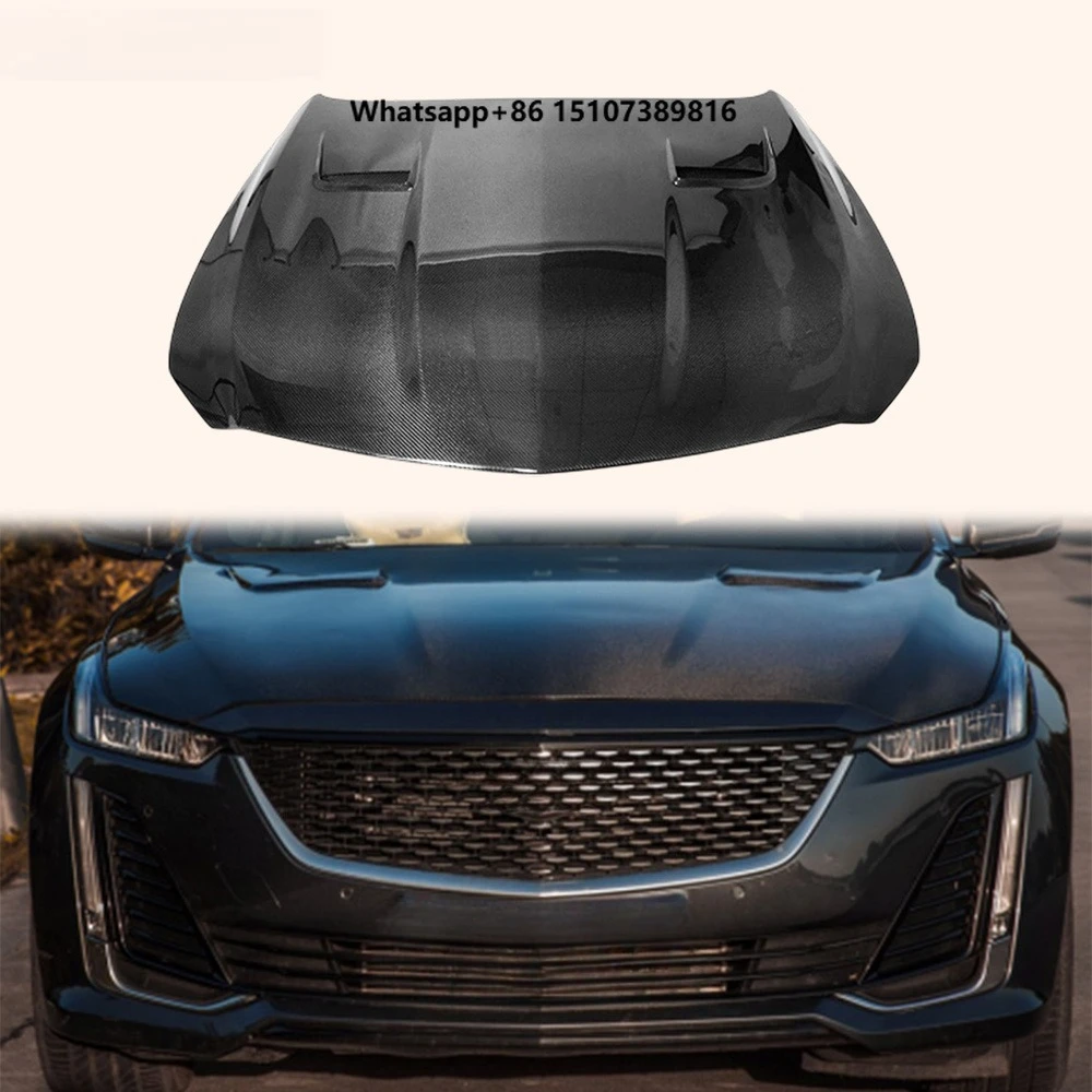 For CT5 20-26 Carbon Fiber MBJ Style Front Vented Cooling Hood Bonnet