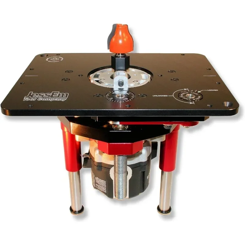 FOR JessEm Mast-R-Lift II 02120 Router Lift, 9-1/4-Inch by 11-3/4-Inch,Black/Red