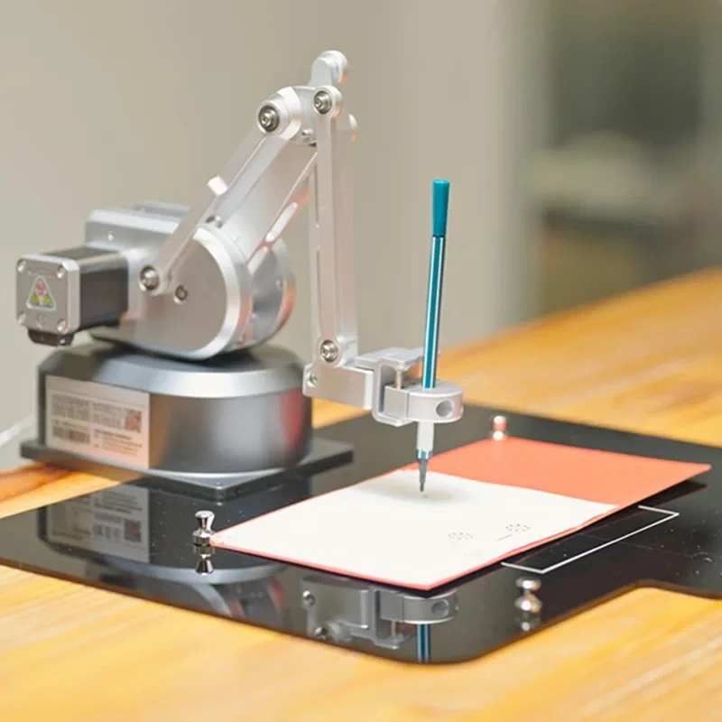 Robotic arm multi-function desktop writing, painting, engraving and palletizing robot