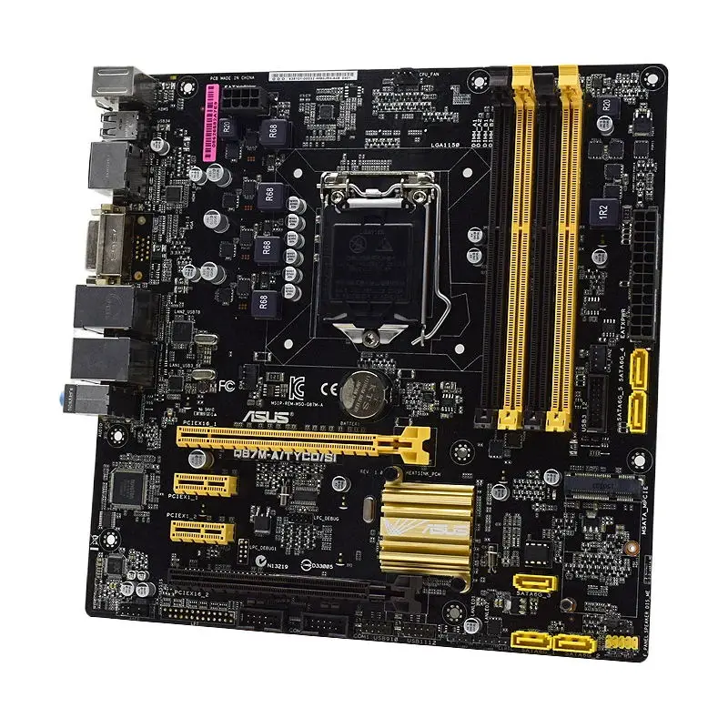 Imagem -02 - Placa-mãe Asus Q87m-a Tyco si Intel ® Soquete Q87 Lga 1150 com Suporte para I54570 4770 4790 I4170 4370 Cpu Ddr3 32gb Micro Atx