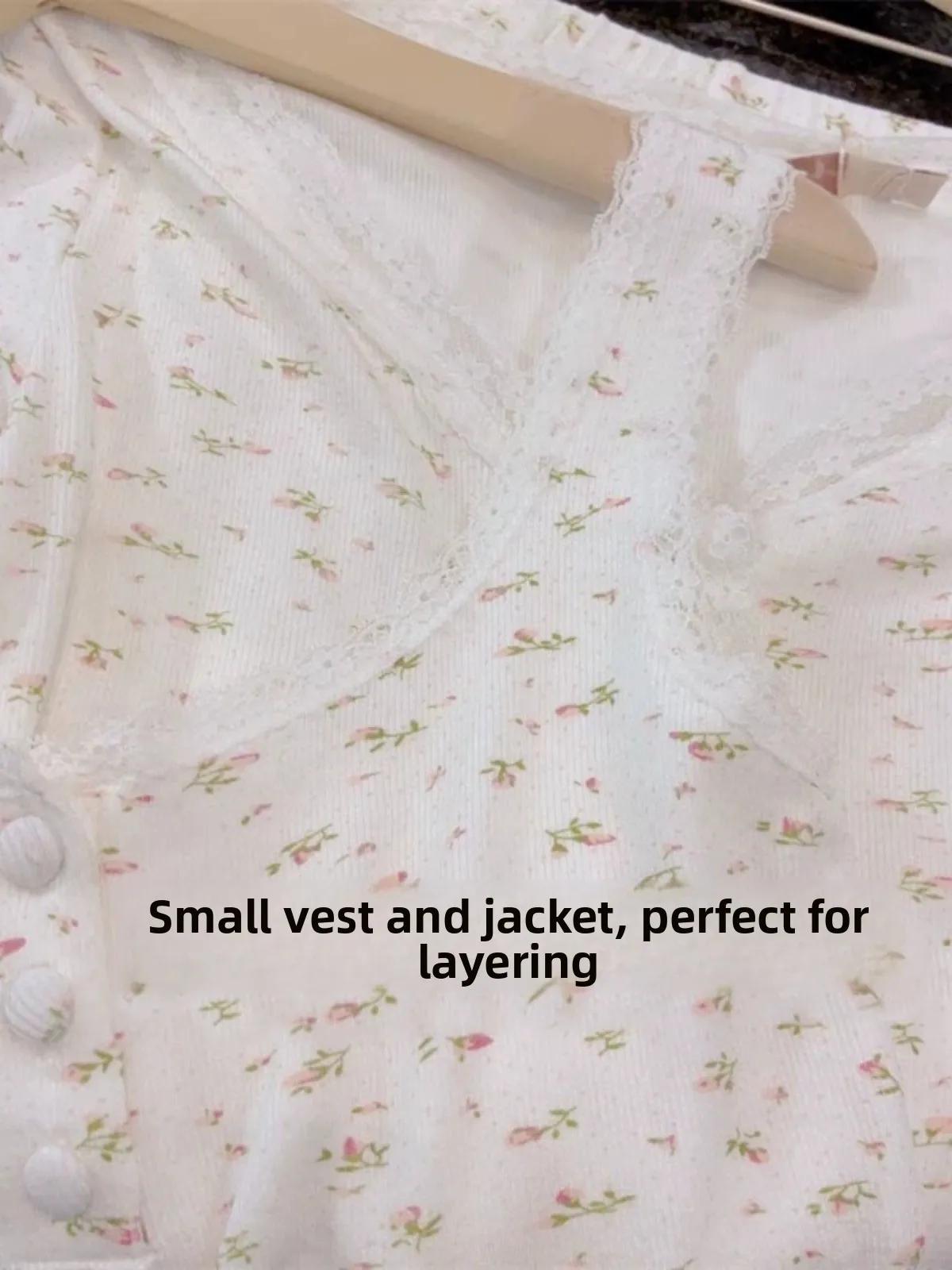 Sweet Floral Print Girl\'s Spwear round Ne Long Sve Pants Set Spring Autumn Cotton Home Clothes Tee-Piece Suit