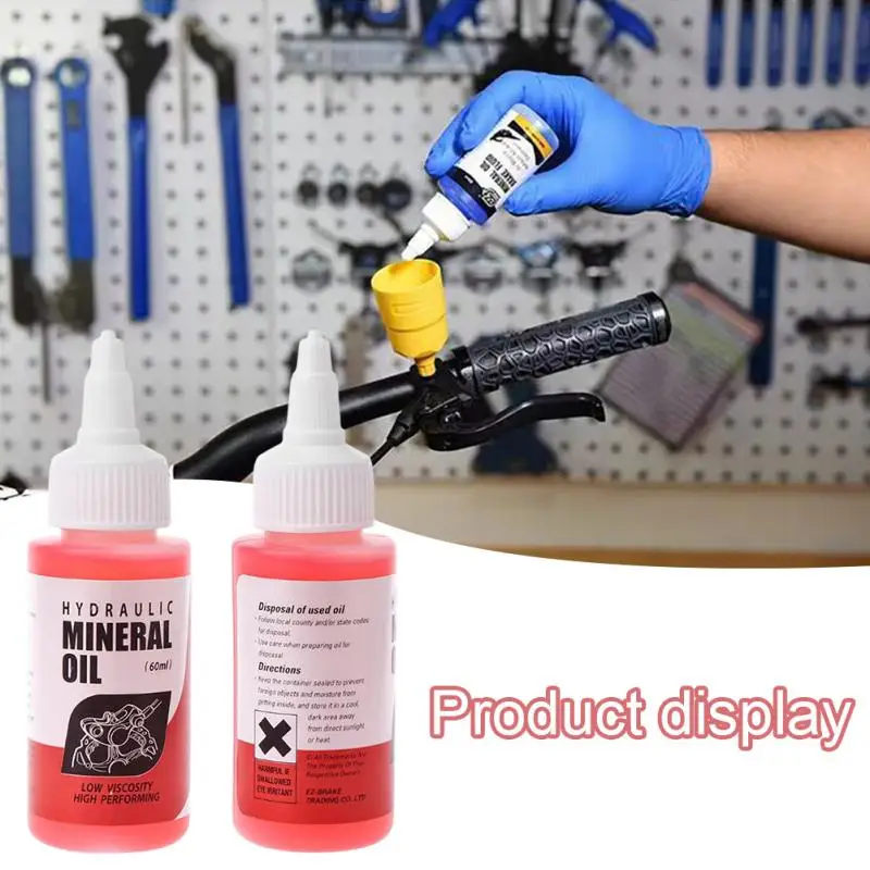 Nuovo sistema di olio minerale per freni per biciclette liquido da 60 ml per mountain bike per 27RD liquido per olio per freni a disco idraulici per bici