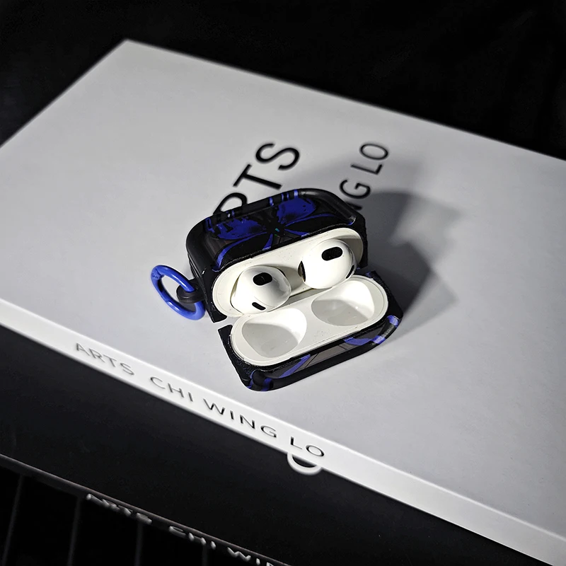 حافظة على شكل فراشة زرقاء لأجهزة Apple Airpods Pro 3 1st 2nd 3rd غطاء الجيل لأجهزة Airpods 4 2 Gen New Air Pods غطاء حماية #5