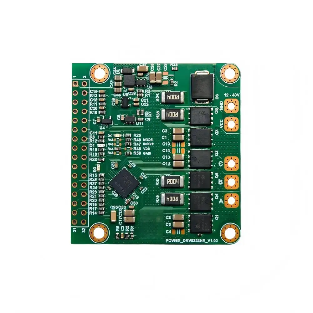 DRV8323HR 3 Phase Brushless Motor Driver Board FOC Vector Control BLDC PMSM Power Stage Expansion Board 6 Way PWM Motor Driver