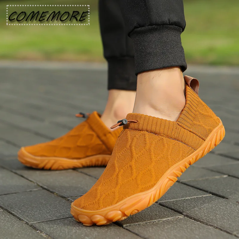 Causal Hiking Men Sport Shoes Wear-resistant Breathable Women Sneakers Non-slip Comfort Couple Knitting Runing Walking Footwears