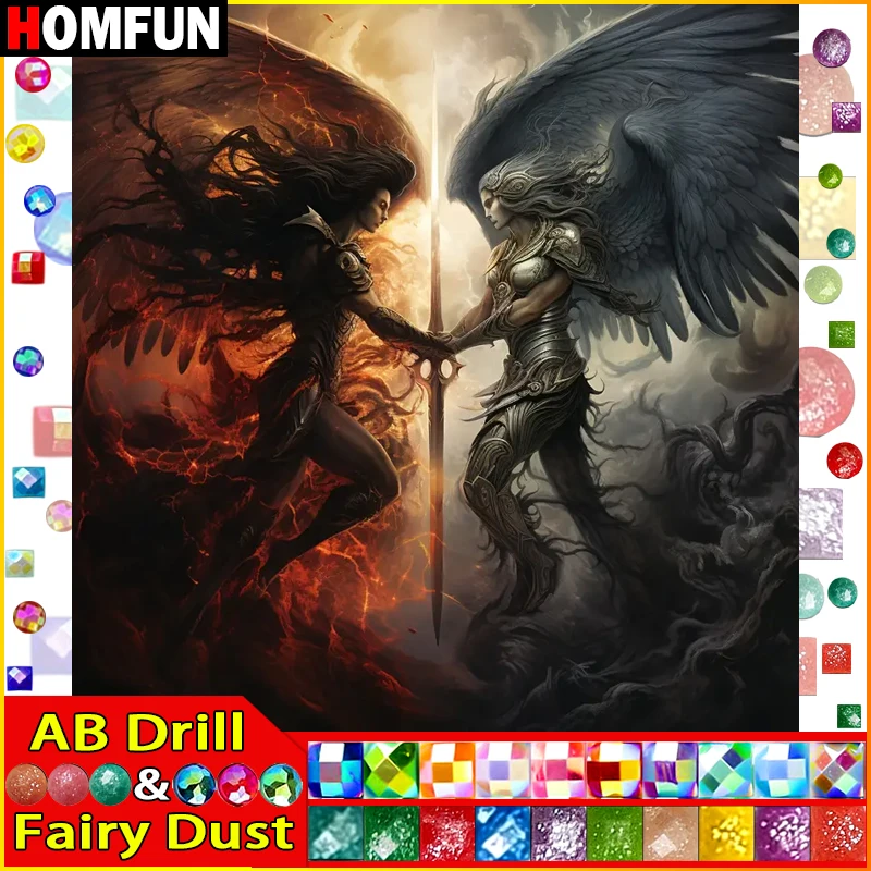 HOMFUN Fairy Dust AB Diamond Painting 