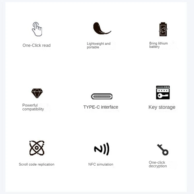 Imagem -03 - Xixei x7 Rfid Leitor de Chip Inteligente ic id Token Clone Copiadora 125khz Crachá Escritor 13.56mhz Tag Duplicador Chave Nfc Programador Ntag215