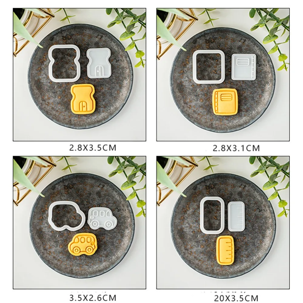 Cute Cookie Mold Stamp Cookie Cutters Biscuit Mold Kitchen Baking Pastry Bakeware DIY Tools