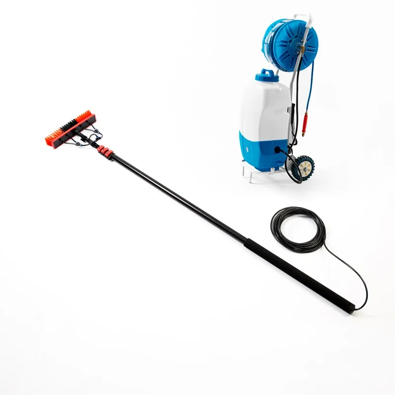 

Multifunctional high pressure machine telescopic pole water fed pole brush solar panel cleaning tool kit