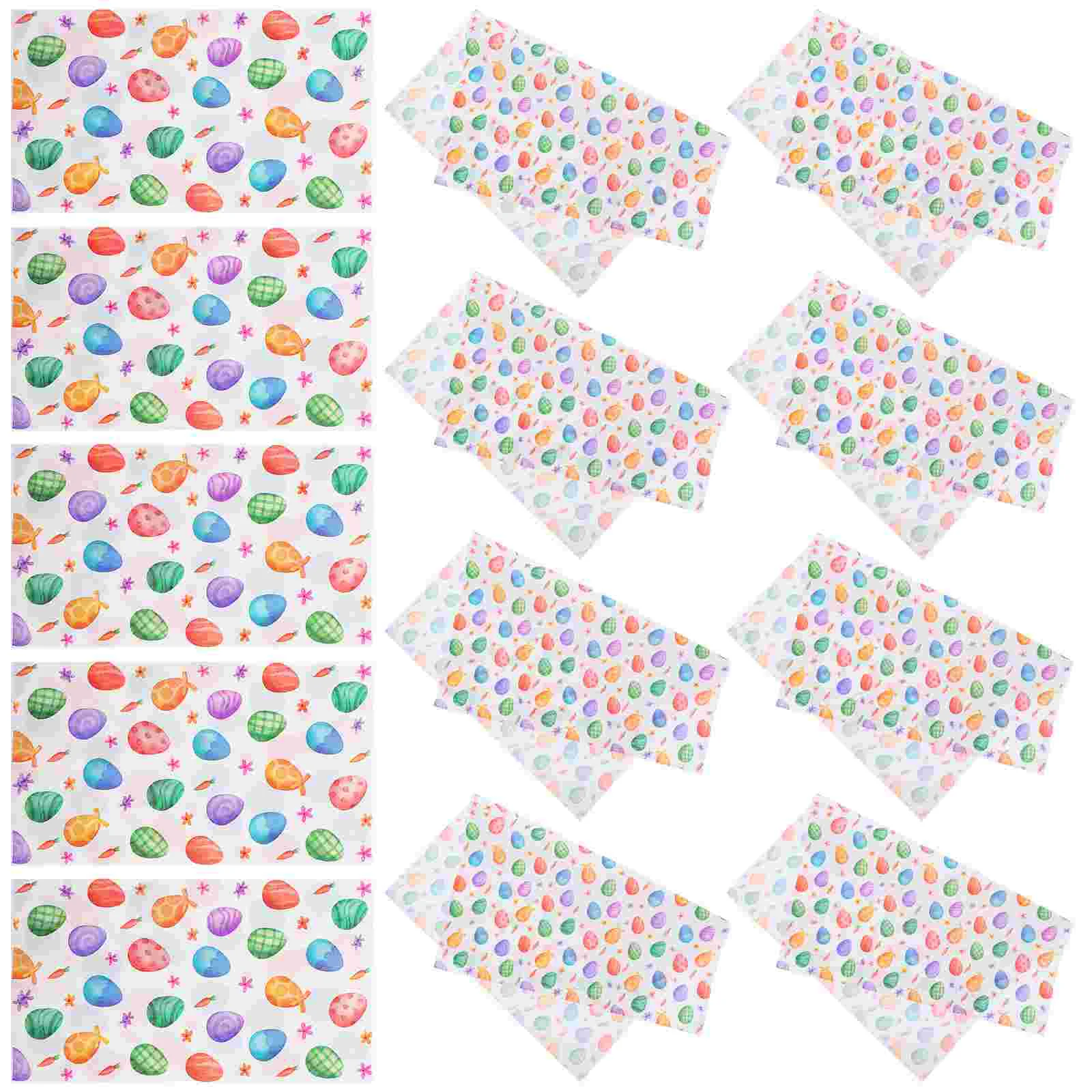 20 Pcs Easter Napkin Paper Napkins Decorative Holiday Kids Party Venue Setting Props for Decoupage Rings Chicken Child