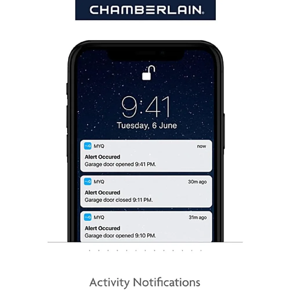 B2401 smart leiser Garagentor öffner mit Riemen antrieb, grau