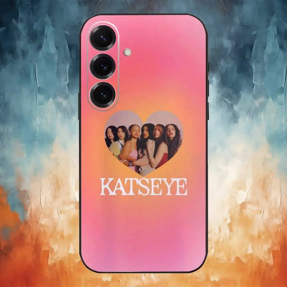 Hot Music K-KATSEYE Phone Case For Samsung Galaxy A73,A72,A71,A70,A53,A52,A51,Others Soft Black Cover #6