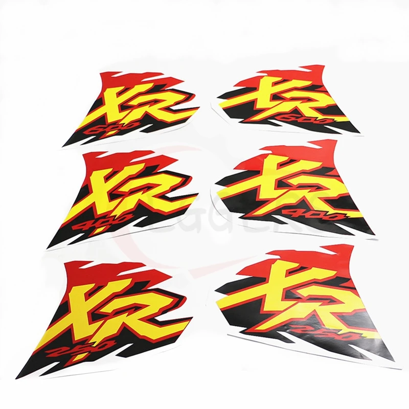 Motorcycle Stickers Decals Accessories Off-Road Motorbike Fuel Tank XR Sticker Waterproof For Honda XR250 XR400 XR600 XR 250 XR