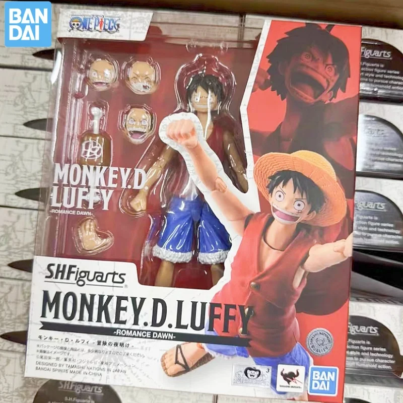 

100% Original Bandai Sh Figuarts Shf One Piece Monkey D Luffy Romance Dawn Action Figures Anime Model Toys Figura Collection Toy