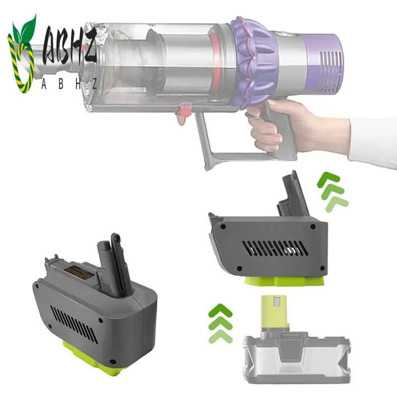 

Адаптер ABHZ-RYO18V10 для аккумулятора Ryobi 18 В ONE+, преобразователь в беспроводной пылесос Dyson V10, циклон, абсолютный