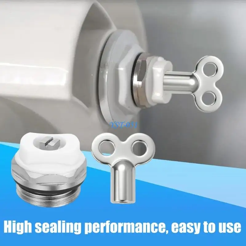 E15A 5 ชิ้นคู่มือหม้อน้ำปลั๊กระบายอากาศวาล์วหม้อน้ำอะไหล่ใช้งานง่าย