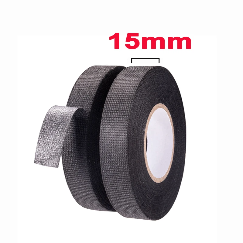 Isolierband, Auto-Verkabelung, Stoffband, 9 mm/15 mm/19 mm/25 mm, Klebebänder, hitzebeständig, Auto-Kabelbaum, Kabel-Organizer