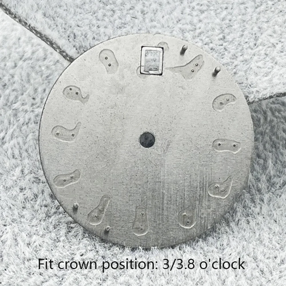 28.5mm Blue Green Black Sterile Customized Logo Dial Green Glowing Sterile Dial Improved NH Dial 35 Dial Watch Replacement Parts