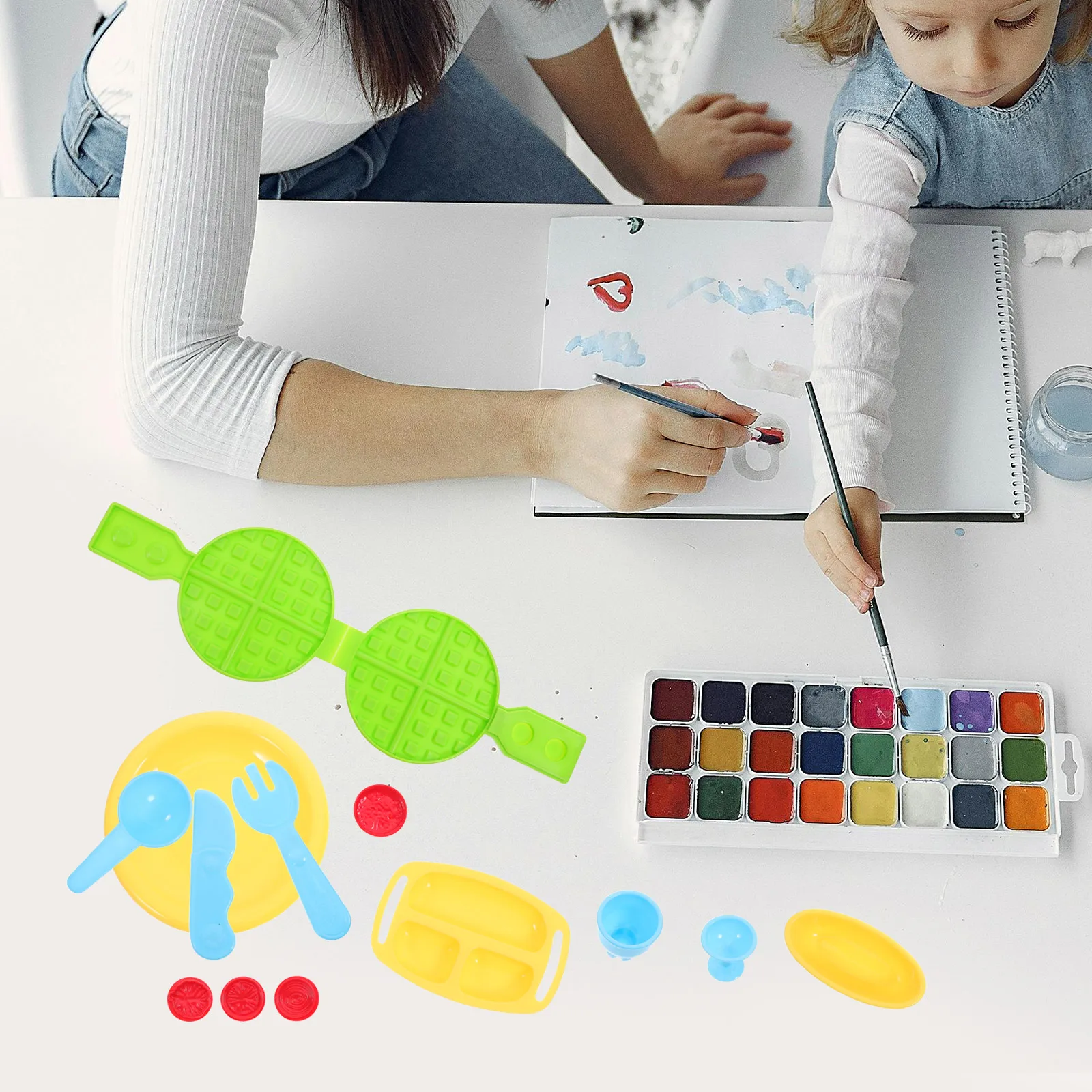 

1 Set Colored Clay Mold Kit Funny Plasticine Mould Tool Kit Creative DIY Tools Mould Set DIY Handmade Pastry Mold Kit fo