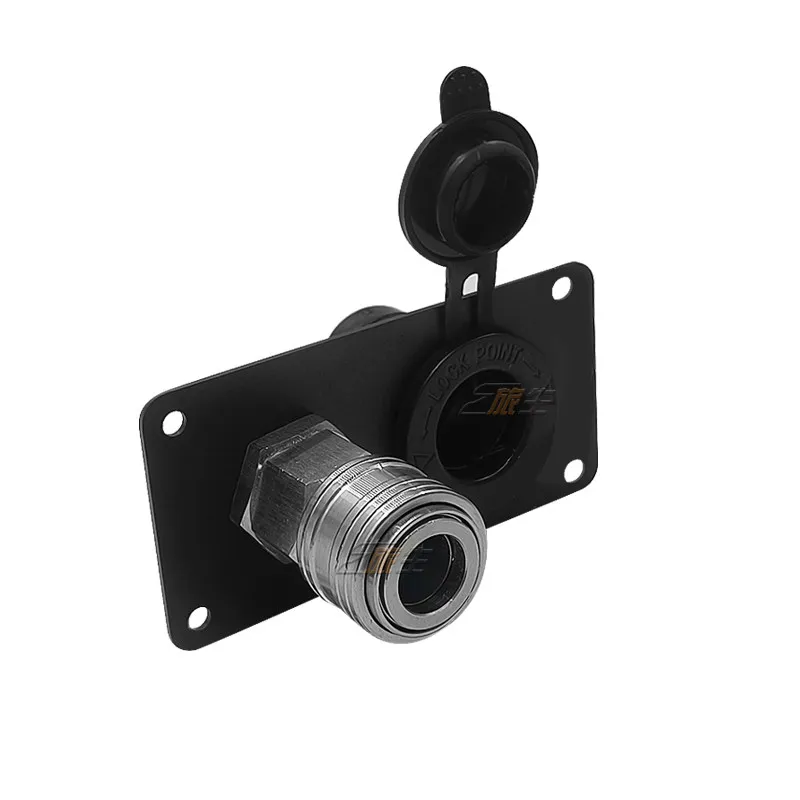 RV quick connection water port 304 stainless steel quick self-locking female head, in and out connector