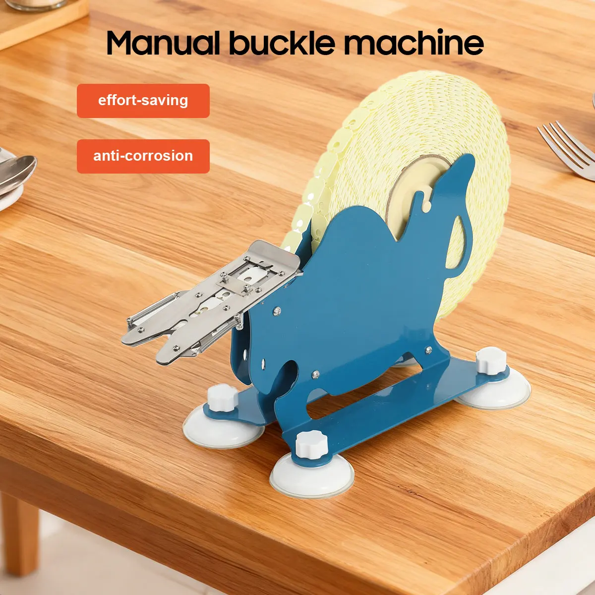 Manual Bread Sealer Metal Body Bread Packaging Sealing Equipment  for Packaging Machines Small Bakery Sealing Tool for Plastic Bags Candy Snack Baking Closure
