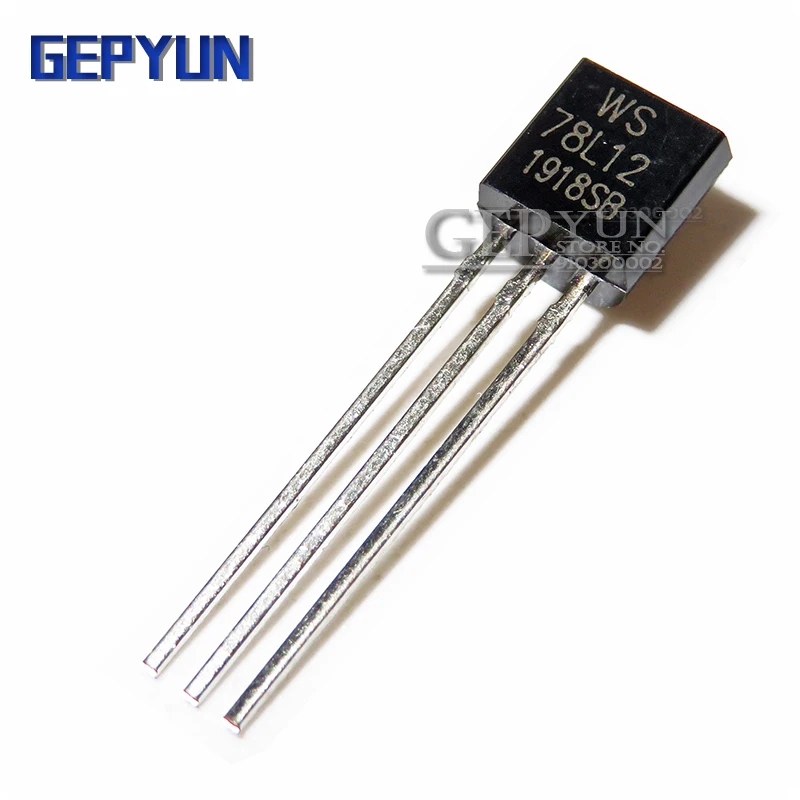 50PCS 78L12 three-terminal voltage regulator circuit output 12V 100MA TO-92 Gepyun