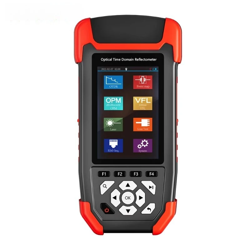 NF-981 OTDR جهاز اختبار الألياف البصرية 8 في 1 جهاز اختبار متعدد الوظائف متوافق مع محولات SC FC ST APC لاختبار الألياف البصرية