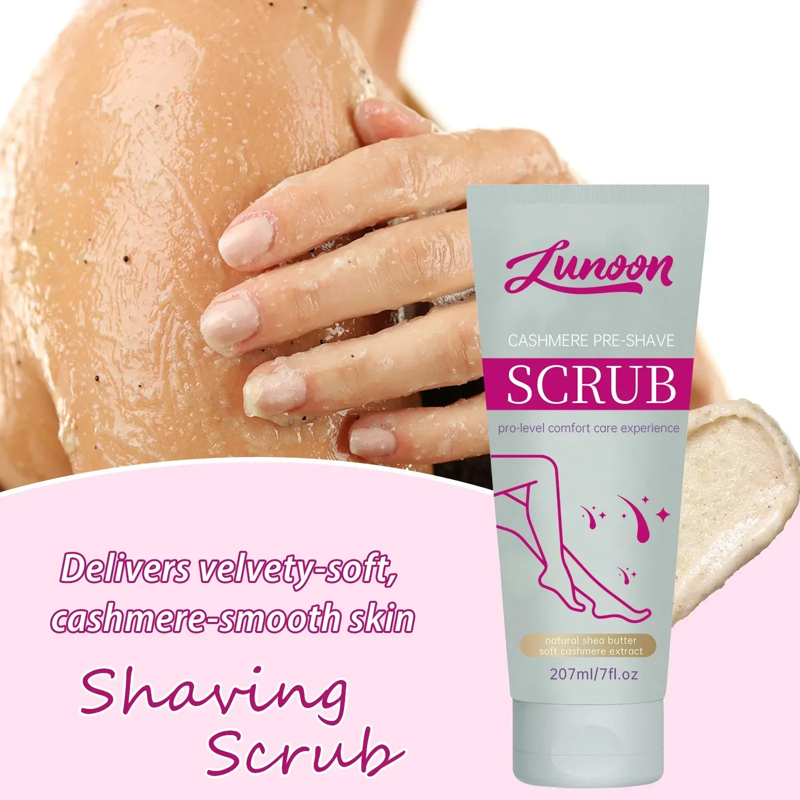 

Скраб для предварительного бритья, 207 мл для безболезненной эпиляции, мягко отшелушивает тело, руки, ноги, чтобы гладкую кожу и предотвратить раздражение