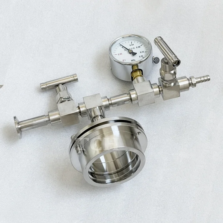 One End Closed Quartz Tube Vacuum Sealing Flange TCH-CFF-50