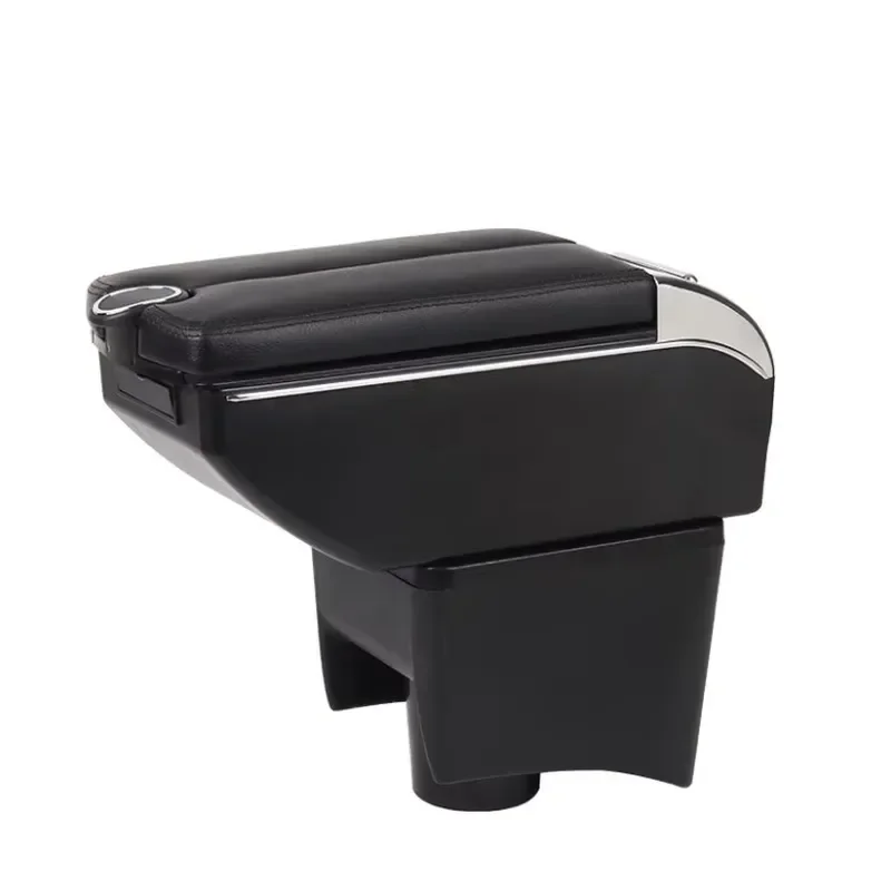 Universal Double Open Cover Car Armrest Box Storage Organizer Console Center Arm Rest Cushion Support for Most Vehicles