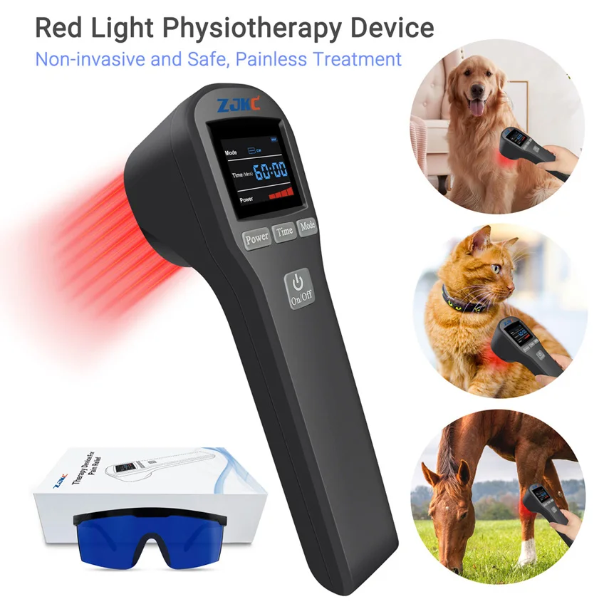 

Medical Grade 880mW Class 4 Laser Red Light Therapy for Wound Healing Pain Relief Cold Laser Treatment LLLT Device 650nm 808nm