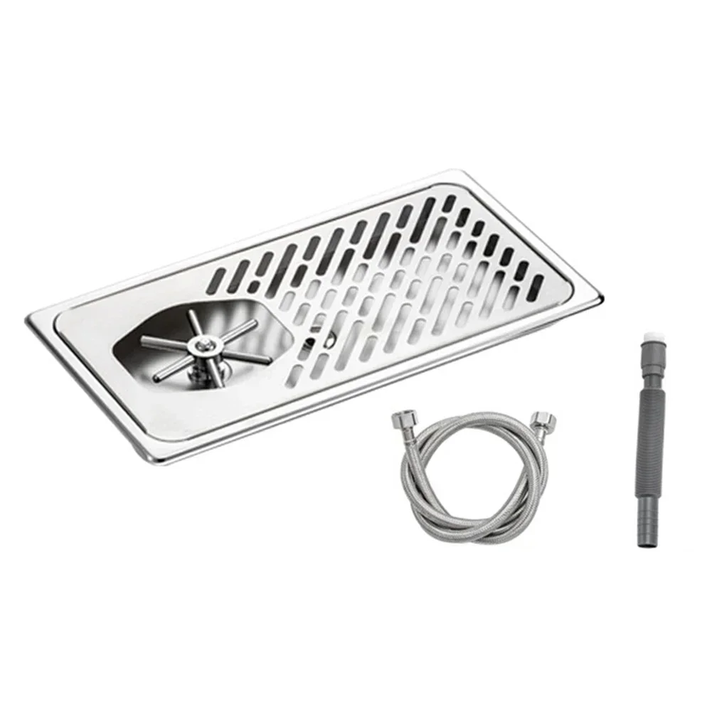 1 Set Stainless Steel Cup Washer With Multi-Angle Rinsing Cup Washer For Red Wine Glasses, Beer Mugs, And Tea Cups Washing