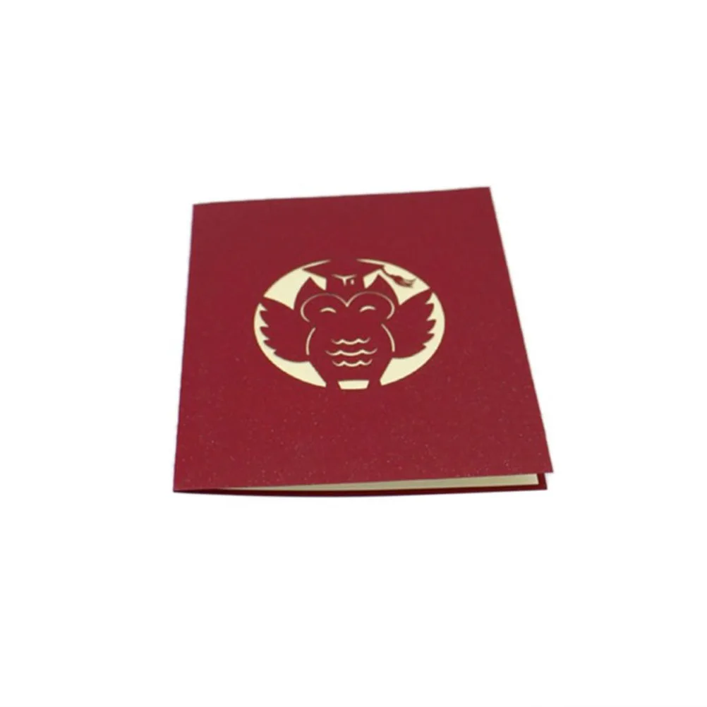 

Doctor Hat Greeting Card Delicate Design Cards up Greething Three-dimensional Graduation Season 3d